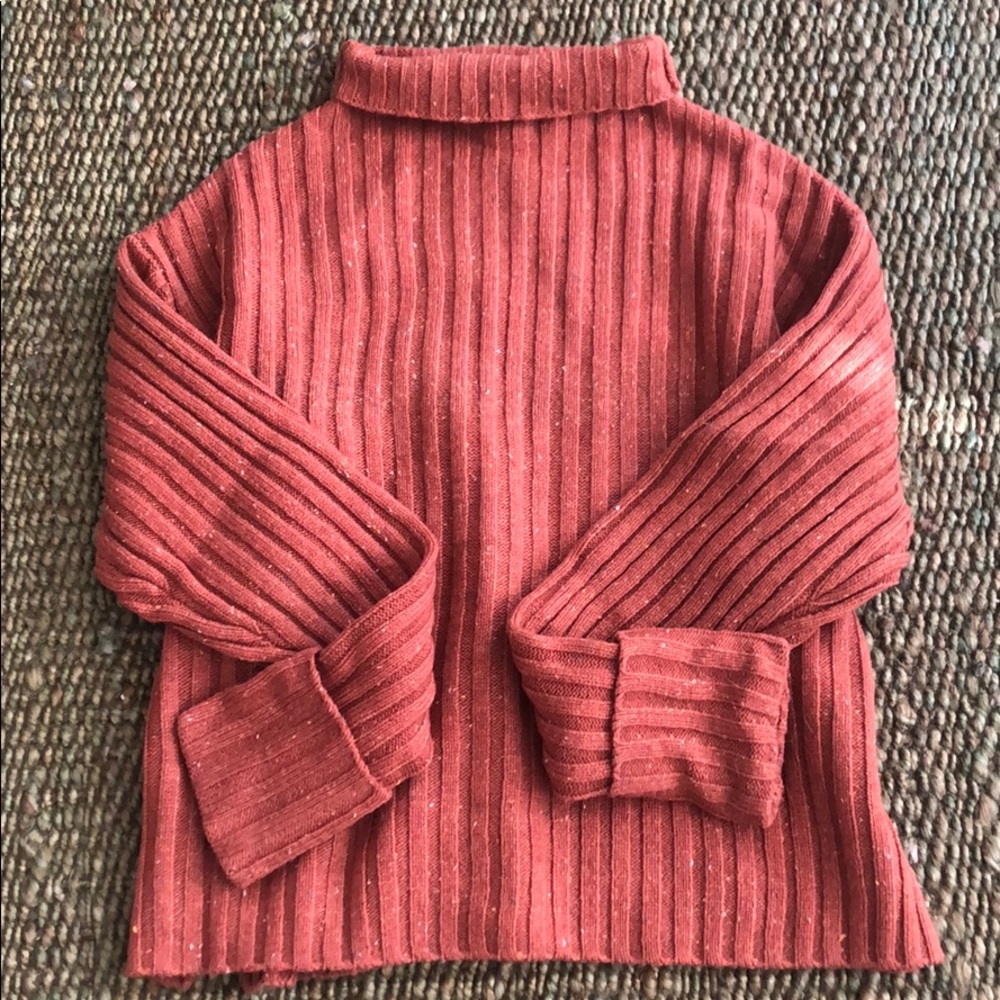 frank and oak burnt orange sweater . SIZE SMALL